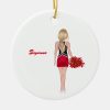 personalized red and black school cheerleader ceramic ornament rbea891bd5eb641f484941298a5a9560d x7s2y 8byvr 1000 - Ornament Gifts